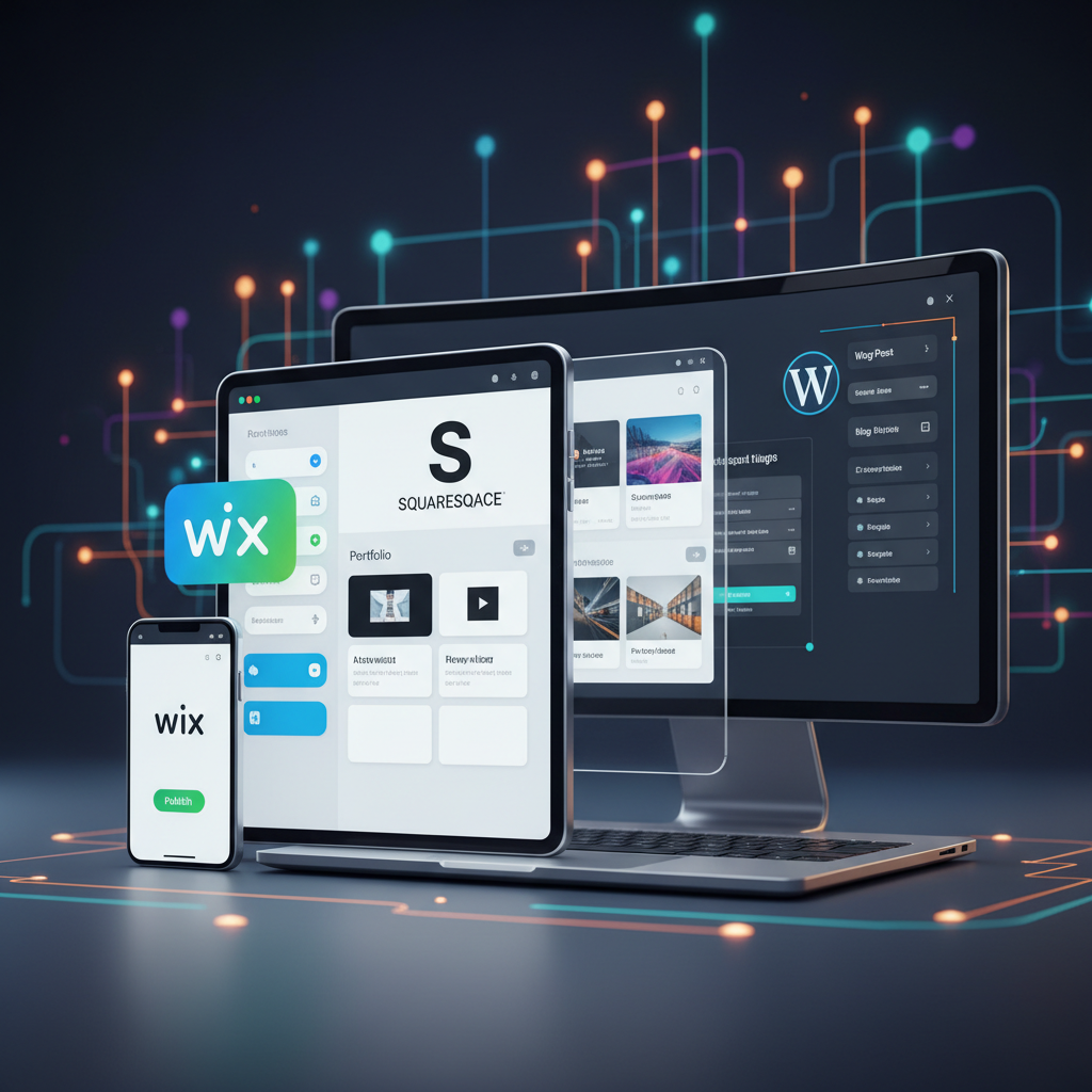 Website Builder Terbaik Indonesia 2026: Wix vs Squarespace vs WordPress